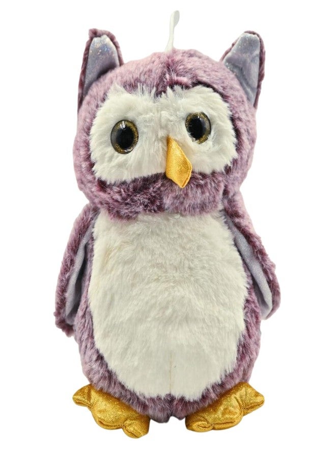 Tickles Cute Owl Soft Stuffed Plush Bird Toy for Kids Boys & Girls Birthday Gift (Color: Purple Size: 25 cm) - Image 2